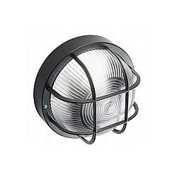 Plafoniera Esterno Con Gabbia Echo Tonda Termoplastica E Vetro Nero 1 Luce E27 Plafoniera Esterno Con Gabbia Echo Tonda Termoplastica E Vetro Nero 1 Luce E27
