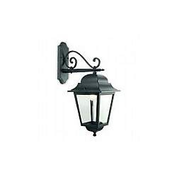 Applique In Basso Esterno Contemporanea Mito Alluminio E Vetro Nero 1 Luce E27 Applique In Basso Esterno Contemporanea Mito Alluminio E Vetro Nero 1 Luce E27