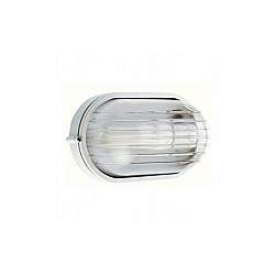 Applique Esterno Grande Industriale Ovale Alluminio E Vetro Bianco 1 Luce E27 Applique Esterno Grande Industriale Ovale Alluminio E Vetro Bianco 1 Luce E27