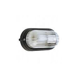 Applique Esterno Grande Industriale Ovale Alluminio E Vetro Nero 1 Luce E27 Applique Esterno Grande Industriale Ovale Alluminio E Vetro Nero 1 Luce E27