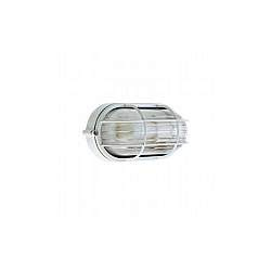 Applique Da Esterno Industriale Ovale Alluminio E Vetro Bianco 1 Luce E27 Applique Da Esterno Industriale Ovale Alluminio E Vetro Bianco 1 Luce E27