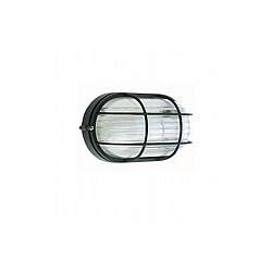 Applique Da Esterno Industriale Ovale Alluminio E Vetro Nero 1 Luce E27 Applique Da Esterno Industriale Ovale Alluminio E Vetro Nero 1 Luce E27