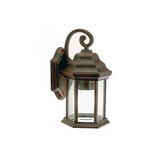 Applique Da Esterno Contemporanea Rude Alluminio E Vetro Ruggine 1 Luce E27 776/11