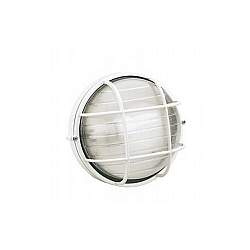 Applique Grande Gabbia Industriale Tonda Alluminio E Vetro Bianco 1 Luce E27 Applique Grande Gabbia Industriale Tonda Alluminio E Vetro Bianco 1 Luce E27