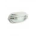 Applique Grande Esterno Palpebra Ovale Alluminio E Vetro Bianco 1 Luce E27 788/02