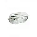Applique Grande Esterno Palpebra Ovale Alluminio E Vetro Bianco 1 Luce E27 788/02