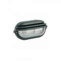 Applique Grande Esterno Palpebra Ovale Alluminio E Vetro Nero 1 Luce E27 788/06