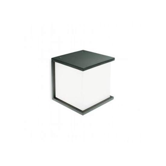 Applique Esterno Contemporanea Dodo Alluminio E Termoplastica Grigio 1 Luce E27 833/16
