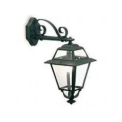 Applique In Basso Da Esterno Elegance Alluminio E Vetro Grigio 1 Luce E27