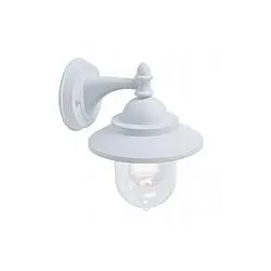 Applique Da Esterno Contemp. Rondo' Alluminio E Termoplastica Bianco 1 Luce E27