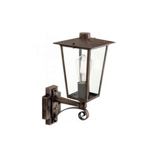 Applique Lato Alto Contemporanea Ribot Alluminio Ruggine 1 Luce E27 940/11
