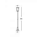 Lampione Contemporaneo Ribot Alluminio Nero 1 Luce E27 | Sovil