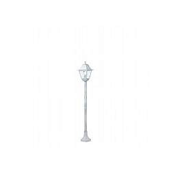 Palo Da Esterno Contemporaneo Old Alluminio E Vetro Bianco 1 Luce E27