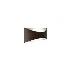 Applique Da Esterno Moderna Moon Alluminio E Termoplastica Caffè Led 6W 3000K