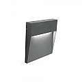Segnapasso Moderno Geo Square Alluminio Grafite 3W Led 3000K 98154/16