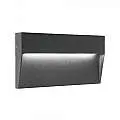 Segnapasso Rettangolare Moderno Geo Alluminio Grafite 6W Led 3000K 98158/16