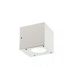 Applique Da Esterno Moderna Lula Alluminio E Vetro Bianco Led 6+6W 3000K