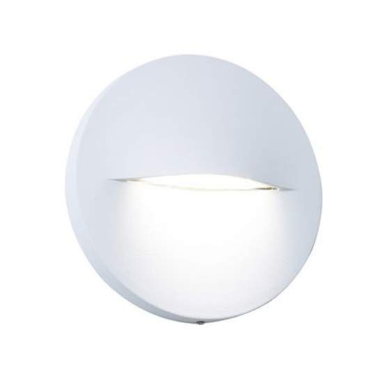 Segnapasso Tondo Moderno Open Alluminio Bianco 3W Led 3000K 98201/02
