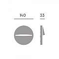 Segnapasso Tondo Moderno Open Alluminio Bianco 3W Led 3000K 98201/02