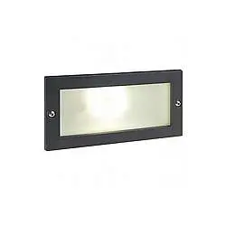 Segnapasso Esterno Incasso Aperto Escape Alluminio E Vetro Nero Led 10W 3000K