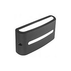 Applique Esterno Moderna Post Alluminio E Termoplastica Grafite Led 10W 3000K Applique Esterno Moderna Post Alluminio E Termoplastica Grafite Led 10W 3000K