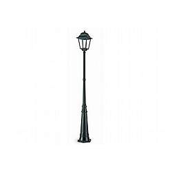 Palo Da Esterno Contemporaneo H294,5Cm Mito Alluminio E Vetro Nero 1 Luce E27 Palo Da Esterno Contemporaneo H294,5Cm Mito Alluminio E Vetro Nero 1 Luce E27