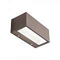 Applique Da Esterno Media Biemissione Box Alluminio Caffè 12W Led 3000K 98590/27