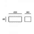 Applique Da Esterno Grande Biemissione Box Alluminio Caffè 20W Led 3000K 98591/27