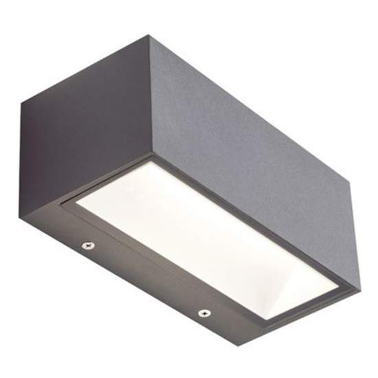 Applique Da Esterno Maxi Biemissione Box Alluminio Grafite 40W Led 3000K 98592/16