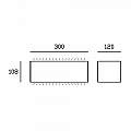 Applique Da Esterno Maxi Biemissione Box Alluminio Grafite 40W Led 3000K 98592/16