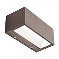Applique Da Esterno Maxi Biemissione Box Alluminio Caffè 40W Led 3000K 98592/27