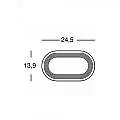 Plafoniera Esterno Moderna Orion Alluminio E Termoplastica Grigio Led 9W 4000K 99103/16