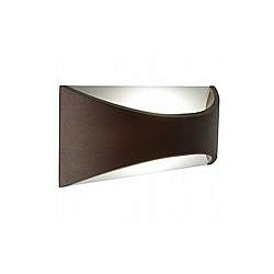 Applique Da Esterno Moderna Moon Alluminio E Termoplastica Caffè Led 6W 4000K Applique Da Esterno Moderna Moon Alluminio E Termoplastica Caffè Led 6W 4000K