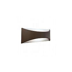Applique Da Esterno Moderna Moon Alluminio E Termoplastica Caffè Led 12W 4000K Applique Da Esterno Moderna Moon Alluminio E Termoplastica Caffè Led 12W 4000K