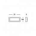 Applique Da Esterno Moderna Trend Materie Platiche E Grigio Led 5W 4000K 99121/72