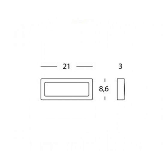 Applique Da Esterno Moderna Trend Materie Platiche E Grigio Led 5W 4000K 99121/72