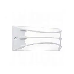 Applique Esterno Contemp. Bra Alluminio E Termoplastica Bianco Led 10W 4000K
