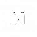Applique Da Esterno Moderna Sirio Alluminio E Vetro Grigio Led 6+6W 4000K 99149/16
