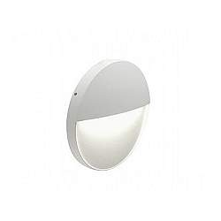 Applique Da Esterno Geo Round Alluminio E Termoplastica Bianco Led 6W 4000K Applique Da Esterno Geo Round Alluminio E Termoplastica Bianco Led 6W 4000K