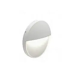 Applique Da Esterno Geo Round Alluminio E Termoplastica Bianco Led 6W 4000K