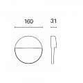 Segnapasso Moderno Geo Round Alluminio Grafite 6W Led 4000K 99157/16