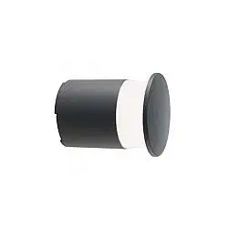 Applique Da Esterno Moderna Kep Alluminio E Termoplastica Grigio Led 9W 4000K
