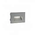 Segnapasso Dente Da Esterno Moderno Spina Alluminio E Vetro Grigio Led 3W 4000K 99192/16