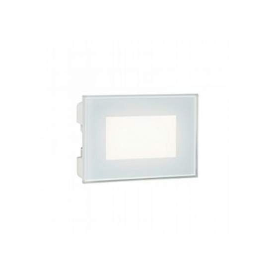 Segnapasso Da Esterno Moderno Spina Alluminio E Vetro Bianco Led 3W 4000K 99193/02