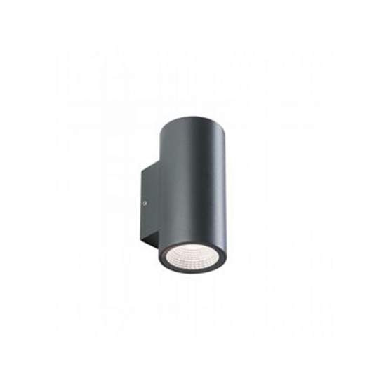 Applique Da Esterno Moderna Sino Alluminio E Vetro Grigio Led 3+3W 4000K 99195/16