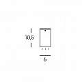 Applique Da Esterno Moderna Sino Alluminio E Vetro Grigio Led 4W 4000K 99196/16