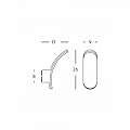 Applique Esterno Moderna Virgola Alluminio E Termoplastica Grigio Led 15W 4000K 99198/16