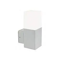 Applique Da Esterno Moderna Kube Alluminio E Termoplastica Grigio Led 7W 4000K