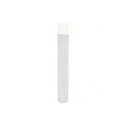 Palo Da Esterno Moderno H80Cm Kube Alluminio E Termoplastica Bianco Led 7W 4000K