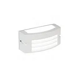 Applique Da Esterno Moderna Kobe Alluminio E Termoplastica Bianco Led 10W 4000K